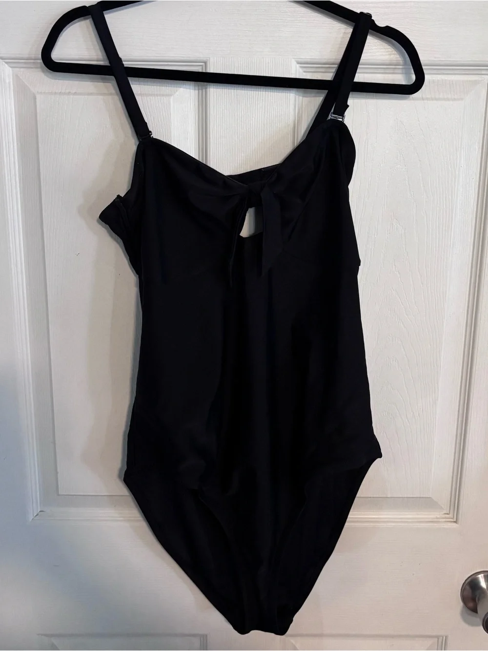 Old Navy Black Kids One-Piece Swimsuit with Front Tie